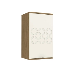 Aéreo de Cozinha Kappesberg Lótus 1 porta J741 Freijó/ Off White