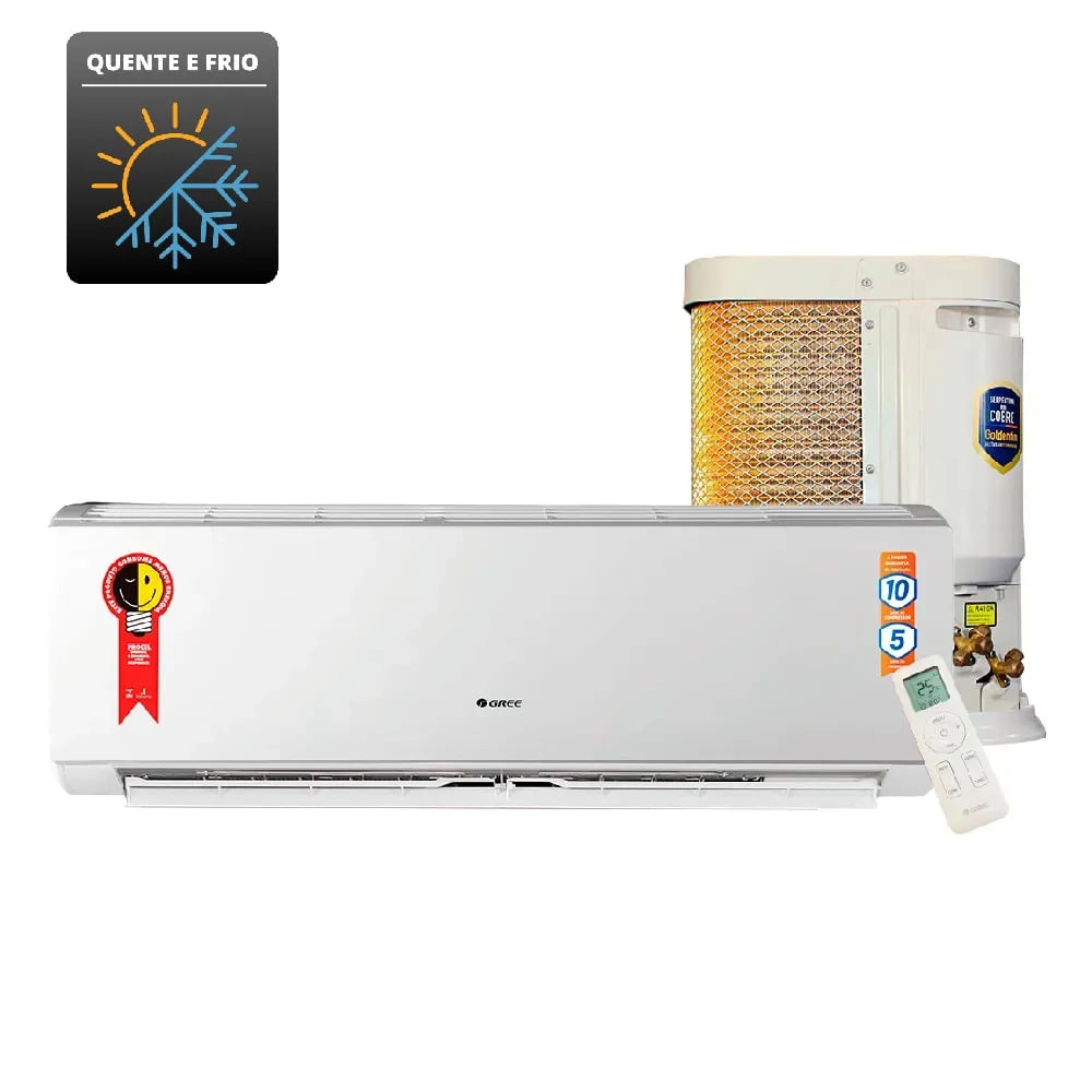 Ar Condicionado Inverter 9000 Btus GWH09AGA Gree Quente e Frio 220V