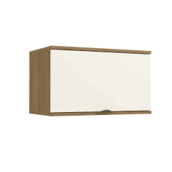 Armário Aéreo Kappesberg Lótus 1 porta basculante J751 Freijó/ Off White 