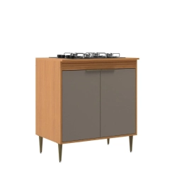 Balcão de Cozinha 5309 Francini 80cm 2 Portas Móveis Sul Angelin e Damasco