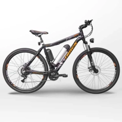 Bicicleta Elétrica Tke Track Aro 29 Preta e Laranja