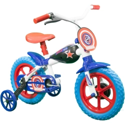 Bicicleta Tracktor Aro 12 Branca e Azul