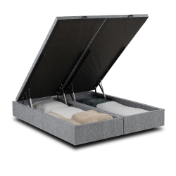 Box Casal com Sommier Kappesberg BAU010 158x198cm Jacquard Cinza