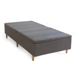 Box Solteiro com Sommier Kappesberg BAU010 88x188cm Marrom