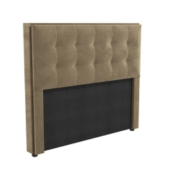 Cabeceira Com Botões Kappesberg Cama Box 140cm Bege