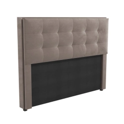 Cabeceira Com Botões Kappesberg Cama Box 160cm Cinza