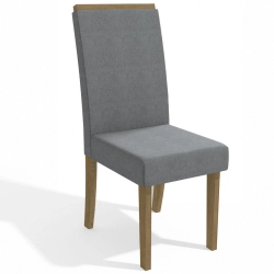Cadeira CAD142FR Kappesberg Linho Cinza