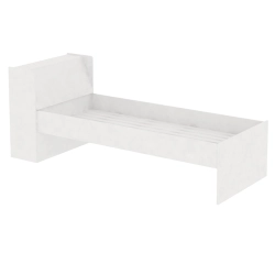 Cama de solteiro com Bau CB01 Fellicci - Branco