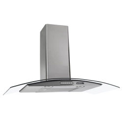 Coifa de Parede Nardelli 90 cm em Vidro Curvo Slim Aço Inox