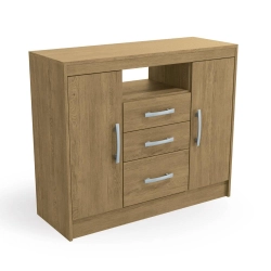 Cômoda kappesberg M223 3 gavetas e 2 portas Freijó