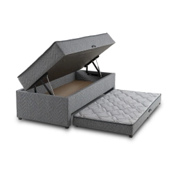 Conjunto Box Bau Solteiro Kappesberg CBCOL-090 Com Cama Auxiliar 70x88x188cm