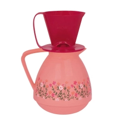 Conjunto de Bule Com Coador Amare Mor Pêssego Primavera