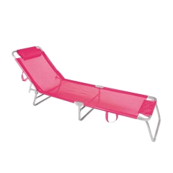 Espreguiçadeira Mor Alumínio Rosa