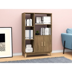 Estante 2 Portas 5 Prateleiras Legno LE6010 Movelbento Freijó