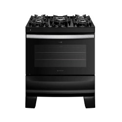 Fogão 5 Bocas Preto com Mesa de Vidro Atlas Agile Bivolt