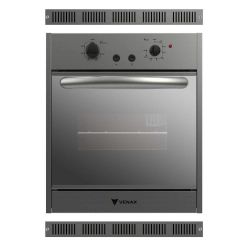 Forno à Gás Natural de Embutir Venax Cristallo Inox 50 Litros Com Grades 220v