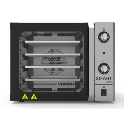 Forno convector smart Basic FCSB4E 4 esteiras 55L Venâncio inox e painel inox