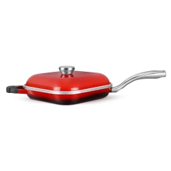 Frigideira 24cm MTA Quadrada Proteus 9881 - Vermelha