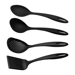 Jogo de Utensílios Tramontina Ability 4 Peças Preto