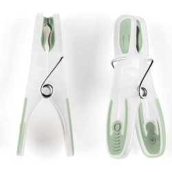 Kit Prendedor de Roupa com 12 unidades de Plástico UZ7017 Verde Menta