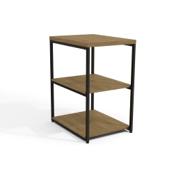 Mesa de Apoio Industrial Kappesberg LI004 Freijó e Preto Fosco