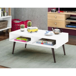 Mesa de Centro Retrô RT3064 Movelbento Branco