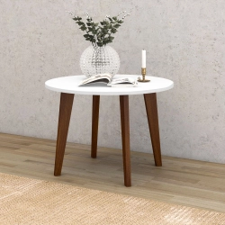 Mesa de Centro Retrô RT3082 Movelbento Branco