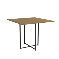 Mesa industrial 90x90 Kappesberg LI011 Freijó/ Preto