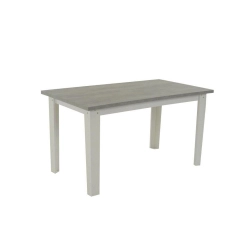 Mesa Madeira 150 x 85cm Zamarchi Branco Santurini