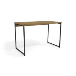 Mesa para escritório Kappesberg Linha industrial 1 gaveta LI002 Freijó/Preto