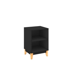 Cubo 1 prateleira Legno LE6005 Movelbento Preto