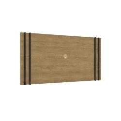 Painel Industrial Kappesberg LI027 Freijó e Preto Fosco