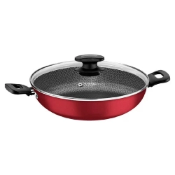 Panela Wok Loreto 28cm 3,3L Revestimento Antiaderente Tramontina Vermelha