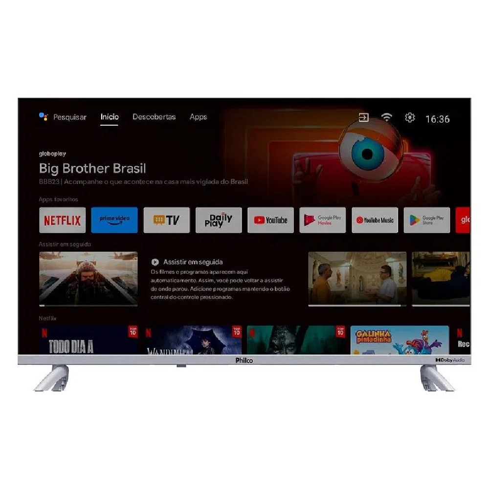 Smart TV 32” Philco Led PTV32G23AGSSBLH Android TV Bivolt