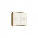 Aéreo de Cozinha Kappesberg Lótus 2 portas J745 Freijó/ Off White
