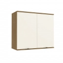 Aéreo de Cozinha Kappesberg Lótus 2 portas J746 Freijó/ Off White