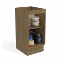 Balcão 1 Porta Botanic Kappesberg M621 Nogueira e Verde Oliva