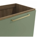 Balcão 1 Porta Botanic Kappesberg M629 Nogueira e Verde Oliva