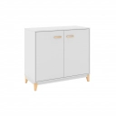 Balcão 2 portas Legno LE6009 Movelbento Branco