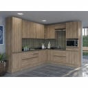 Balcão de cozinha Kappesberg MAXXI G755 2 gavetas Nogal