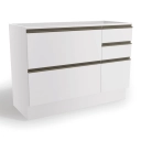 Balcão de pia Kappesberg 1 porta e 4 gavetas G746 Branco