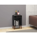 Balcão Retrô com Garrafeiro RT3142 Movelbento Preto