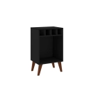 Balcão Retrô com Garrafeiro RT3142 Movelbento Preto