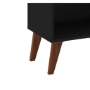 Balcão Retrô com Garrafeiro RT3142 Movelbento Preto