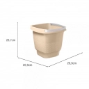 Balde de Plástico 12L UZ415 UZ Capuccino