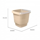 Balde de Plástico 8,5L UZ412 UZ Cappuccino