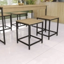 Banco Kappesberg Industrial LI023 Freijó e Preto Fosco