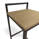 Banqueta Industrial Kappesberg LI024 Freijó e Preto Fosco