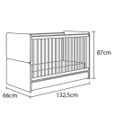Berço Henn Labirinto 2 em 1 Branco