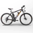 Bicicleta Elétrica Tke Track Aro 29 Preta e Laranja